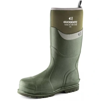 Image of Buckler Buckbootz BBZ6000BL Blue S5 Neoprene Rubber Safety Wellington Boots for Men (5 UK)