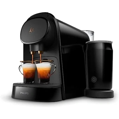 Image of Versuni PHILIPS L&#039;OR BARISTA Coffee Capsule Machine &amp; Milk Frother, for Double or Single Capsule, Black (LM8014/60)