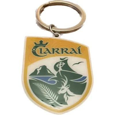 Image of Kerry Official ALL IRELAND GAA County crest ultra thin metal keyring