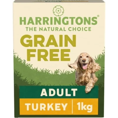 Image of Harringtons Complete Grain Free Hypoallergenic Turkey &amp; Sweet Potato Dry Adult Dog Food 1kg Made with All Natural Ingredients