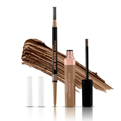 Image of Profusion Cosmetics Good Brow Day 2pc Kit, Achieve Perfection with Ultra Fine Pencil and Waterproof Tinted Gel Duo, Long Lasting Definition for Stunning Brows Grooming Essentials