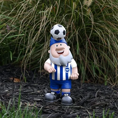 Image of FOCO Official Brighton &amp; Hove Albion FC Header Ball Football Garden Gnome