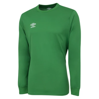 Image of Umbro Mens Club Long Sleeved Jersey (Emerald) Size Medium