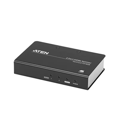 Image of ATEN 2 Port True 4K HDMI Splitter VS182B UK #1 KVM Market Leader,Black