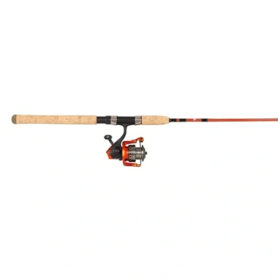 Image of Abu Garcia Revolution Red Combo, Fishing Rod and Reel Spinning Combo for Freshwater Saltwater, Predator Fishing,Pike/Perch/Zander, Unisex, Burnt orange, 2.4m 20 45g