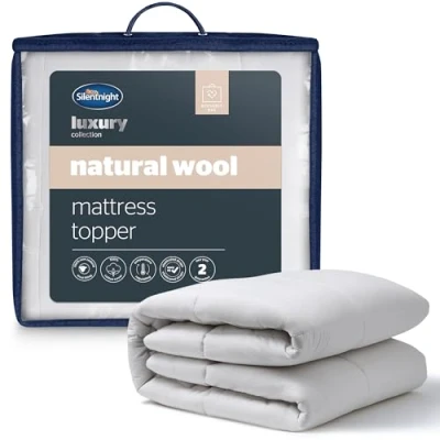 Image of Silentnight Luxury Natural Wool Temperature Regulating Mattress Topper King