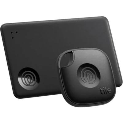 Image of TILE Starter (2024) Mate &amp; Slim Bluetooth Tracker Bundle Black, Black