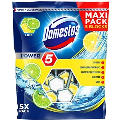 Image of Domestos Power 5 Lime Toilet Stone 55 ml