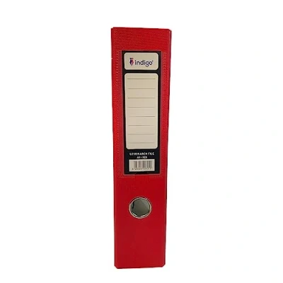 Image of indigo® Premium A4 Office Lever Arch File Durable, Organized Storage (FSC Certified, Red, 70mm Spine 1 Pack)