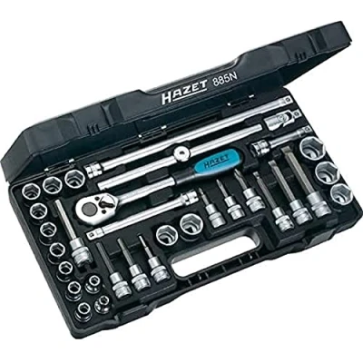 Image of 003589149900, 003589149900DC, W003589149900 Socket set HAZET 885N 32 Hexagon Safety Insert System, SmartCase