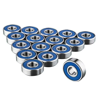 Image of 16PCS 608RS Blue Skate and Skateboard Metal Wheel Bearings ABEC 9 Rated Great for Speed Skateboards, Inline, Roller Skates, Scooter, Longboard Wheels