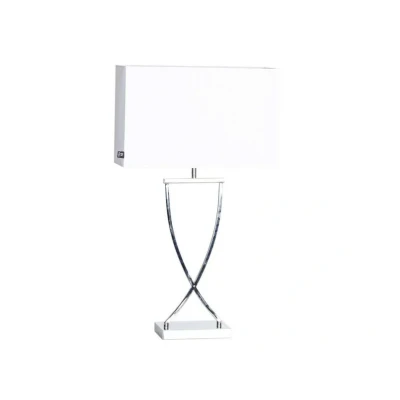 Image of By Rydéns Omega table lamp chrome/white height 69cm