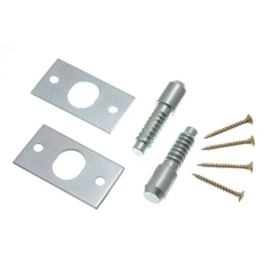 Image of Security Hinge Bolts BZP Steel with Fixing Screws (1 Pair)
