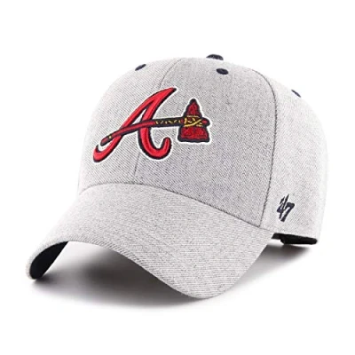 Image of 47 Brand Adjustable Cap CLOUD Atlanta Braves gry