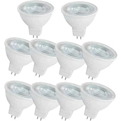 Image of OUGEER MR16 LED Bulb 6W GU5.3 Light,60W Halogen Light Equivalent, Cool White 6000k Spotlight, 600 Lumen Non dimmable AC220 240v (Pack of 10)
