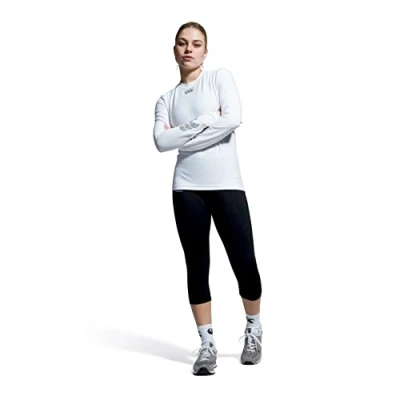 Image of Canterbury Women&#039;s Thermoreg Long Sleeve Top Compression Shirt Base Layer With Heat Retention &amp; Thermal Regulation, White, M