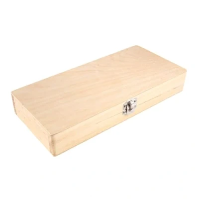 Image of Naugan Wooden Slide Storage Box, Holds 50 Slides, Microscope Box Easy Install to Use