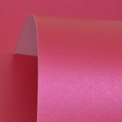 Image of Royal Pink (Rani Pink) Pearlised Card 300gsm A4 5 Sheets