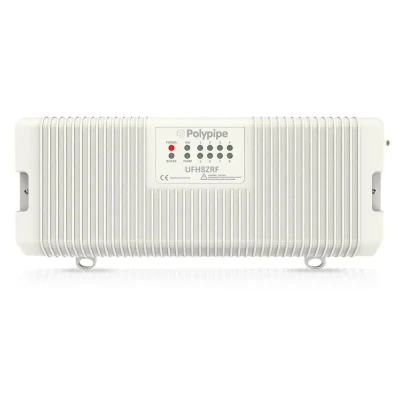 Image of Polypipe White 8 Zone Wiring Centre (Wireless) 230v AC UFH8ZRFW