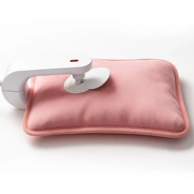 Image of MEOWN Electric HOT Water Bottle Rechargeable Hand Warmer U Neck Heat Pad Soft &amp; Cosy, Fast Heating Ideal for Relaxation (Electric Pink)