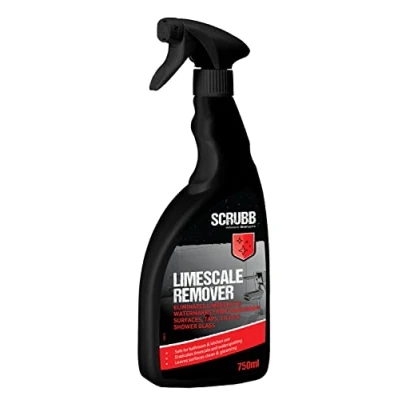 Image of SCRUBB Limescale Remover Trigger Foam Spray, For Bathroom Washroom and Kitchen, Eliminates Watermarks from Surfaces, Taps, Tiles &amp; Shower Glass, 750ml