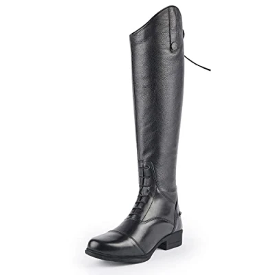 Image of Shires Moretta Gianna Adults Leather Riding Boots Black 8