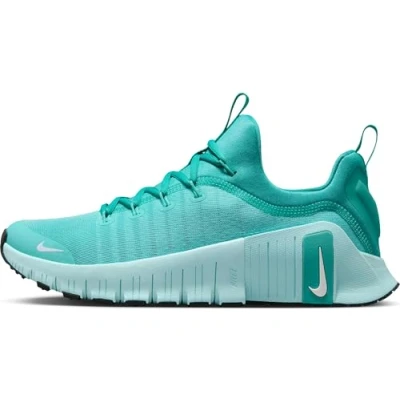 Image of Nike Performance FREE Metcon 6 Training shoe, Women&#039;s, Size: 9, Bleached turq/white washed/teal tint black shoes