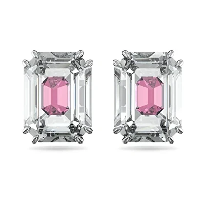 Image of Swarovski Chroma Earrings, Women&#039;s, Size: One Size, Light pink/transparent