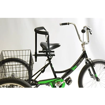 Image of Ammaco SPECIAL NEEDS ADJUSTABLE BIKE OR TRIKE SEAT Back REST SUPPORT + BELT (Extra Long Seatpost &amp; Rest)