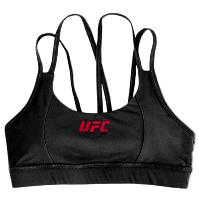 Image of UFC Strappy Sports Bra, Color black, Size M, medium, M