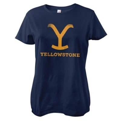Image of Yellowstone Officially Licensed Women T Shirt (Navy), Medium