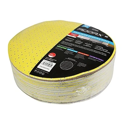 Image of 2x TIMCO Drylining Sanding Discs 80 Grit Yellow 231894 Pack of 25
