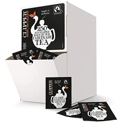 Image of Clipper Fairtrade Everyday String,Tag &amp; Envelope Teabags (250 One Cup Tea Bags)