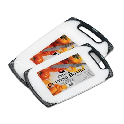 Image of Grunwerg Deluxe Non Slip Cutting Board, White, 15 x 25 1.25 cm