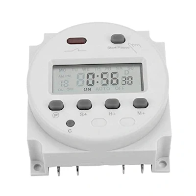 Image of CN102A 12V/24V/110V/220V Digital LCD Electronic Timer Cycle Countdown Time Control Switch (220V),