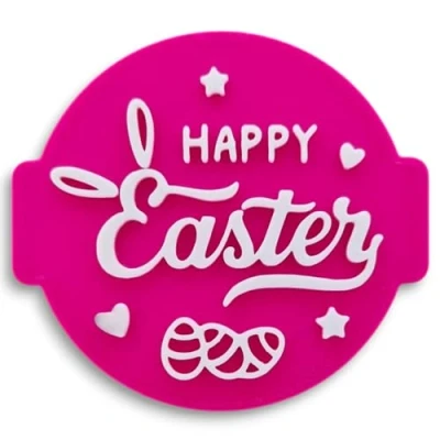 Image of Happy Easter HE06 Embosser/Stamp for Fondant, Icing, Cupcake, Cake, Decoration