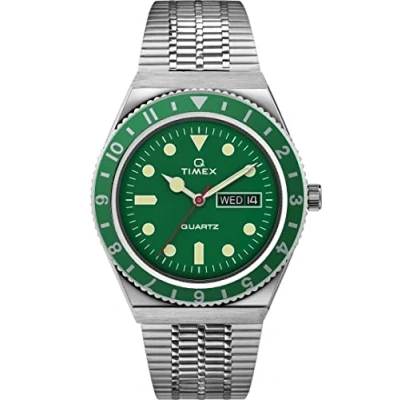 Image of Timex Q Reissue Mens Silver Watch TW2U61700 Stainless Steel One Size