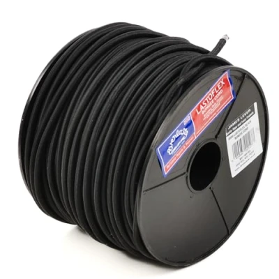 Image of Everlasto Lastoflex Bungee Cord Black 6mm x 100m Reel
