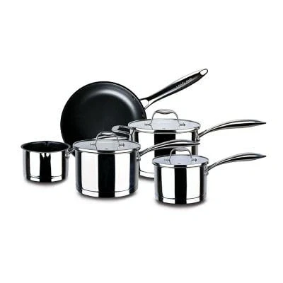 Image of Lakeland 5 Piece Stainless Steel Pan Set