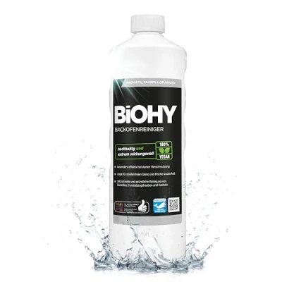 Image of BiOHY Oven Cleaner (1l Bottle) Professional Grill Cleaner, Grease Remover Extra Strong Removes Even The Most Stubborn encrustations (Backofenreiniger)
