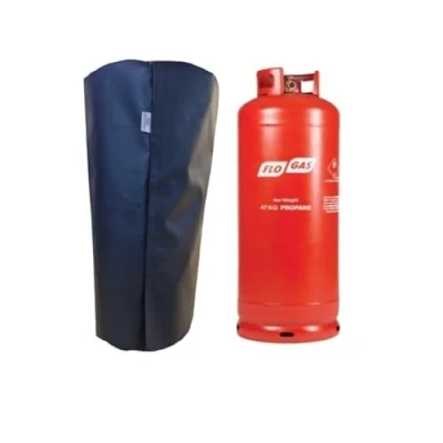 Image of Insulated Thermal 47kg Gas Bottle Cover (Black)