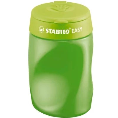 Image of Ergonomic Container Sharpener STABILO EASYsharpener 3 in 1 Right Handed Green