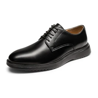 Image of Bruno Marc Men&#039;s Oxfords Comfortable Shoes, Lace ups for Business and Wedding Walking Up Shoes,Size 10,Black,SBOX2402M