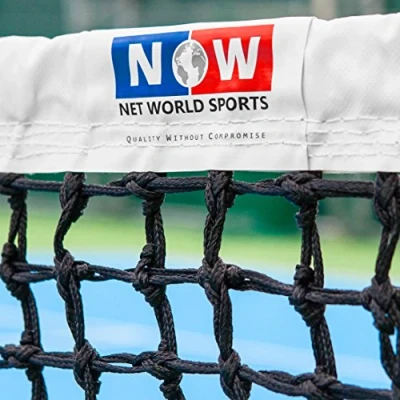 Image of Vermont 3.5mm DT Championship Tennis Net [42ft] ITF Regulation Professional System Accessories for Clubs Club Essentials (Standard Headband, Loop &amp; Pin Cable)