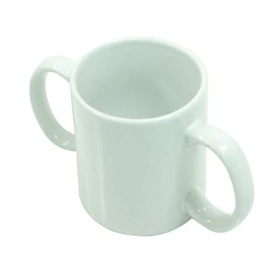 Image of Two Handled Ceramic Mug Adult Drinking aid. Pack of 1