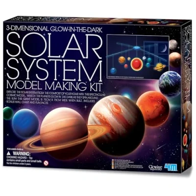 Image of 4M 3D Glow in the Dark Solar System Mobile Making Kit