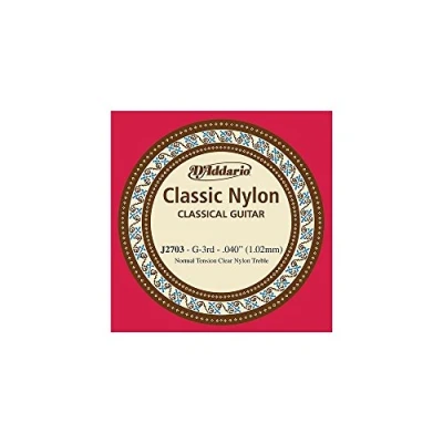 Image of D&#039;Addario J2703 Student Nylon Normal Tension Single Third String for Classical Guitar