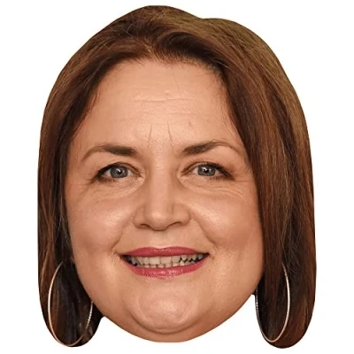 Image of Ruth Jones (Lipstick) Celebrity Mask, Flat Card Face, Fancy Dress Mask