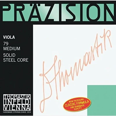 Image of Thomastik Einzelsaite für Viola 4/4 Präzision D Saite Vollstahlkern, Chromstahl umsponnen, weich