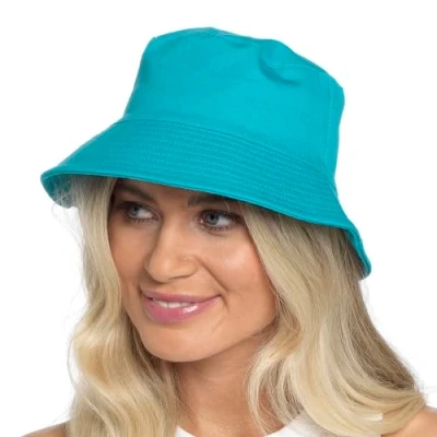 Image of Undercover Ladies Cotton Bucket Hat GL1131 Aqua S/M